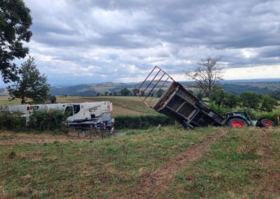 Dépannage d'un engin agricole par ADLTP