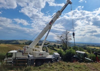 Levage d'un tracteur par ADLTP